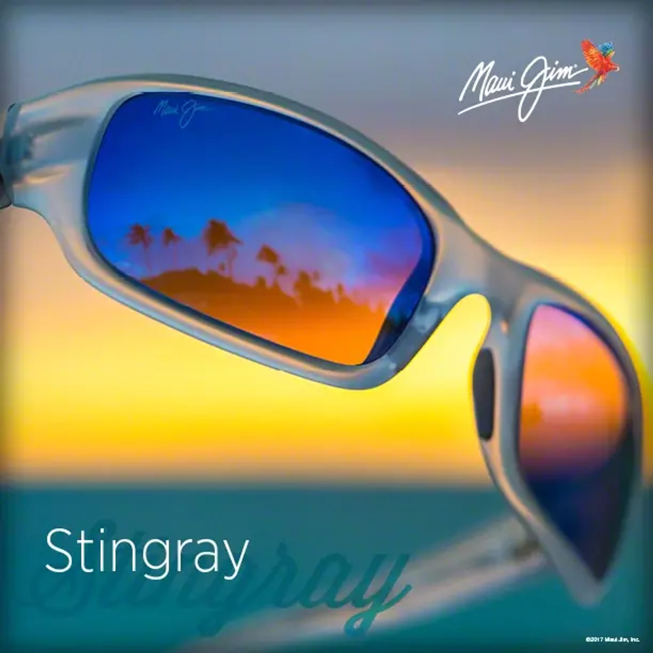 Maui Jim Stingray med blå polariserade glas